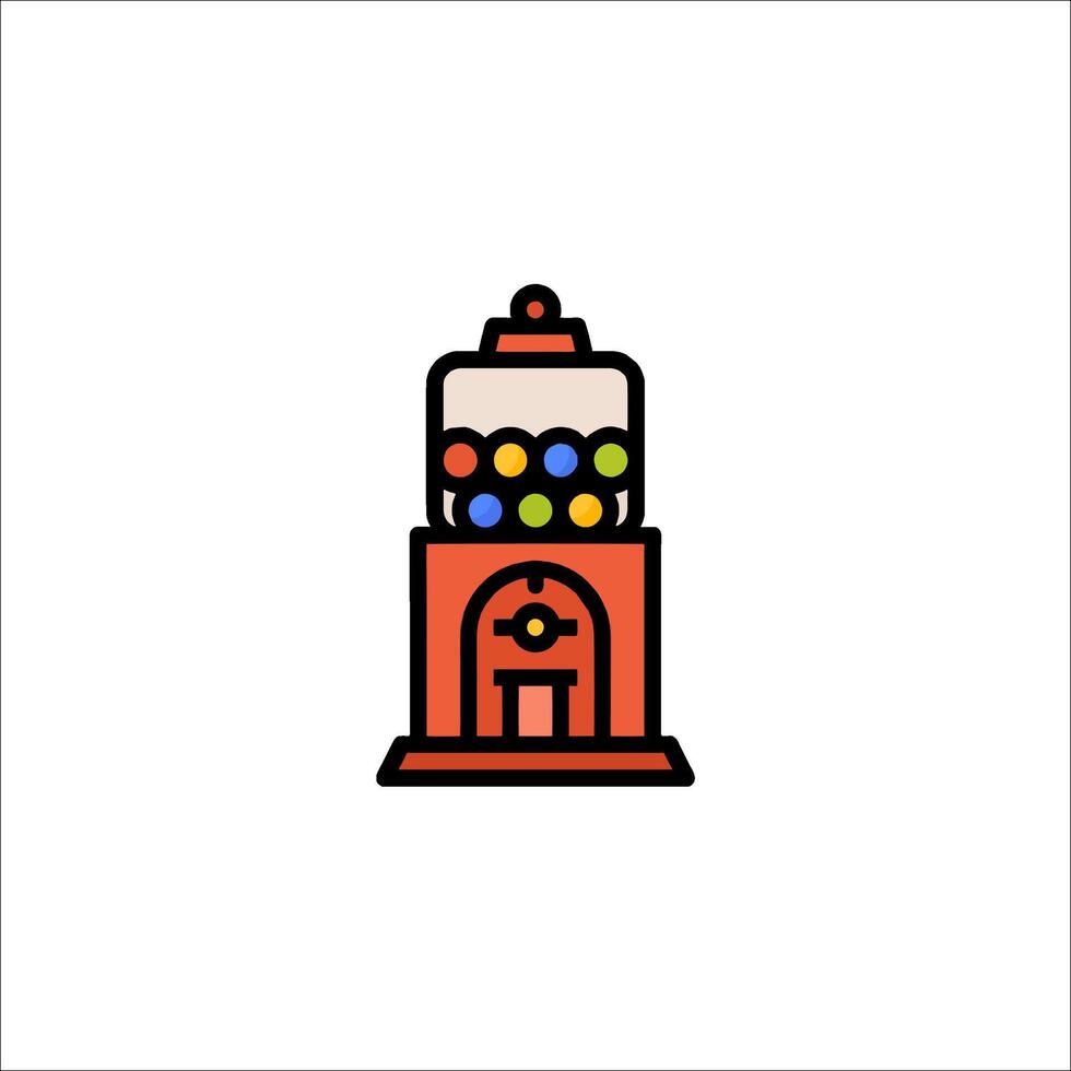 Gumball machine icon vector