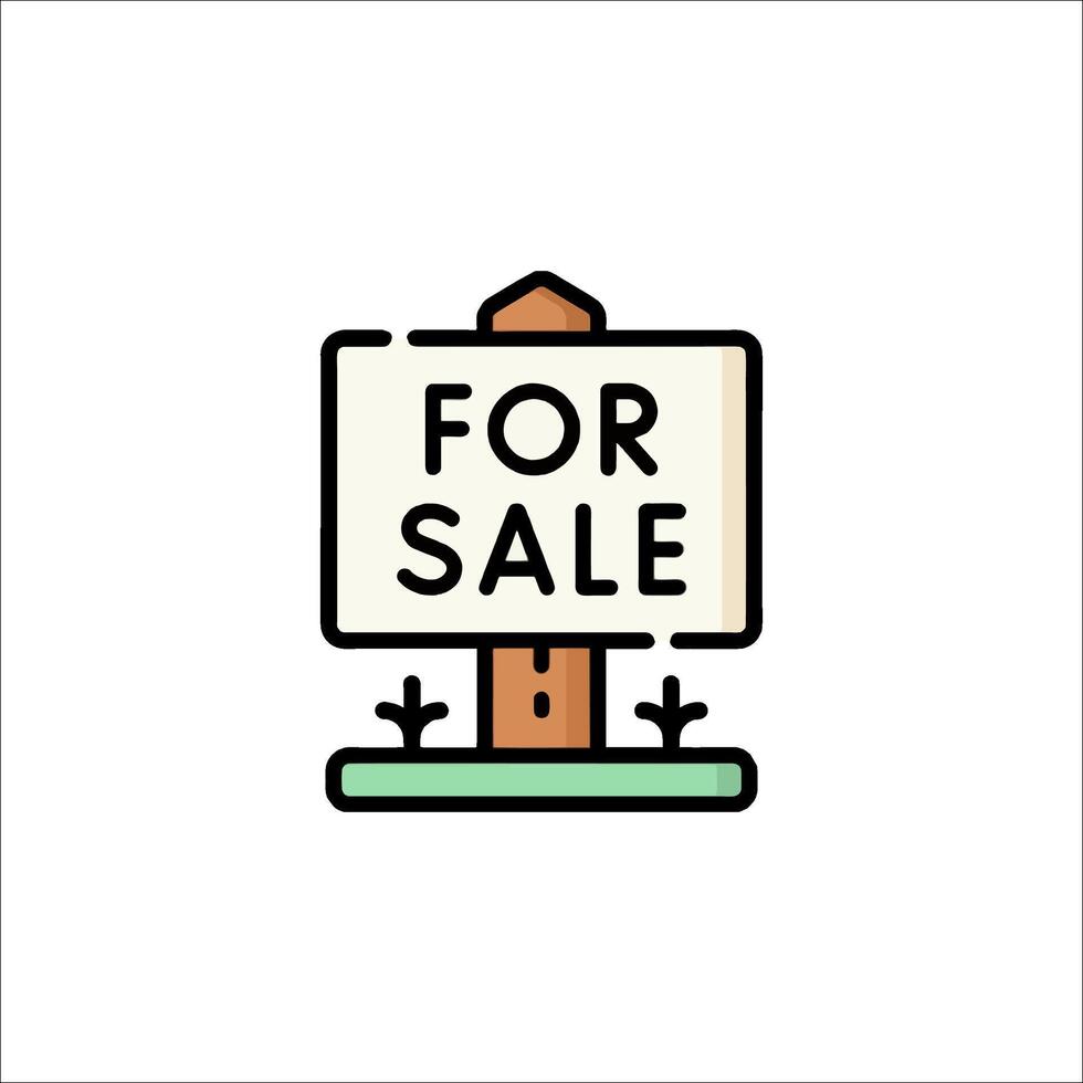 For sale sign icon illustration vector