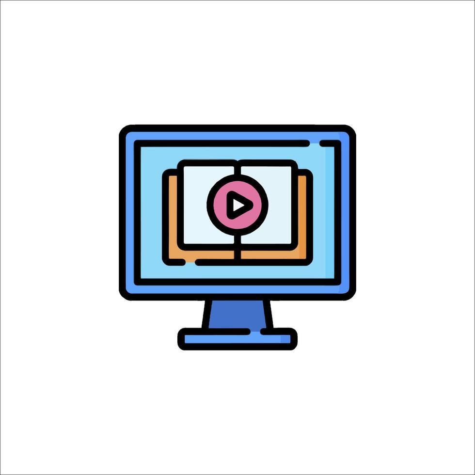 player icon on a monitor vector