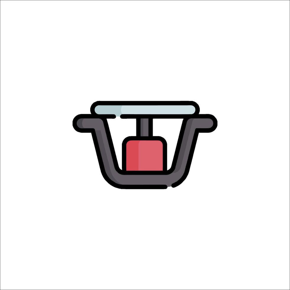 A kitchen scale icon on a white background vector