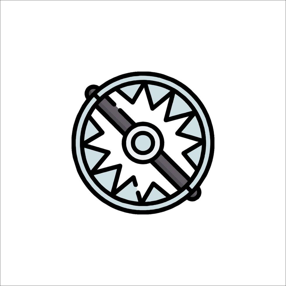 A compass icon on a white background vector