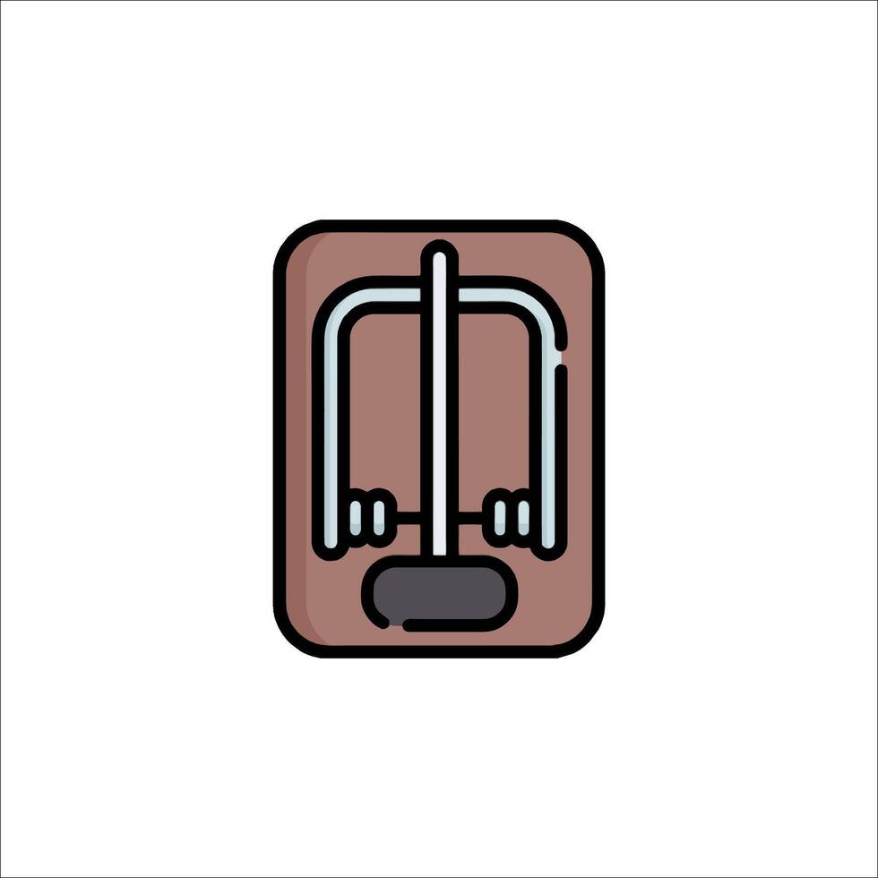 A barbell icon on a white background vector