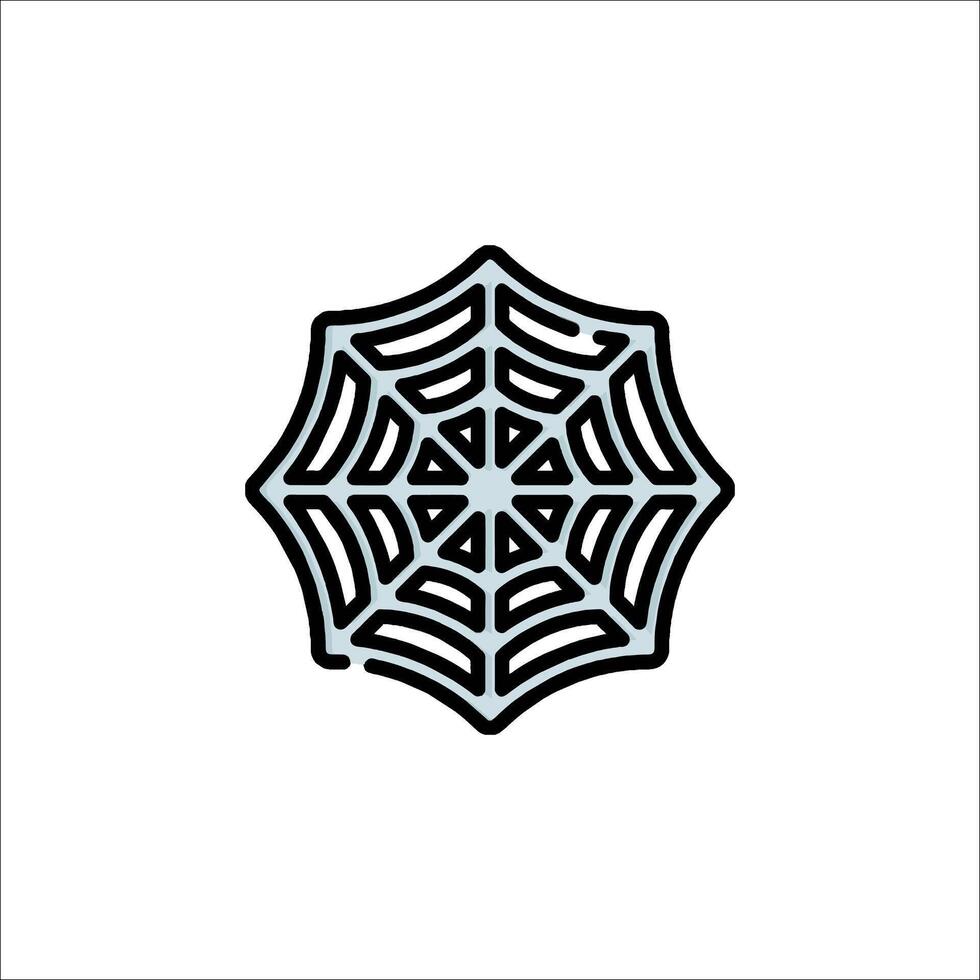 Spider web logo design vector