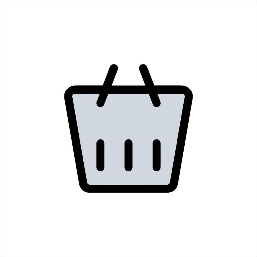 Shopping basket icon illustration vector
