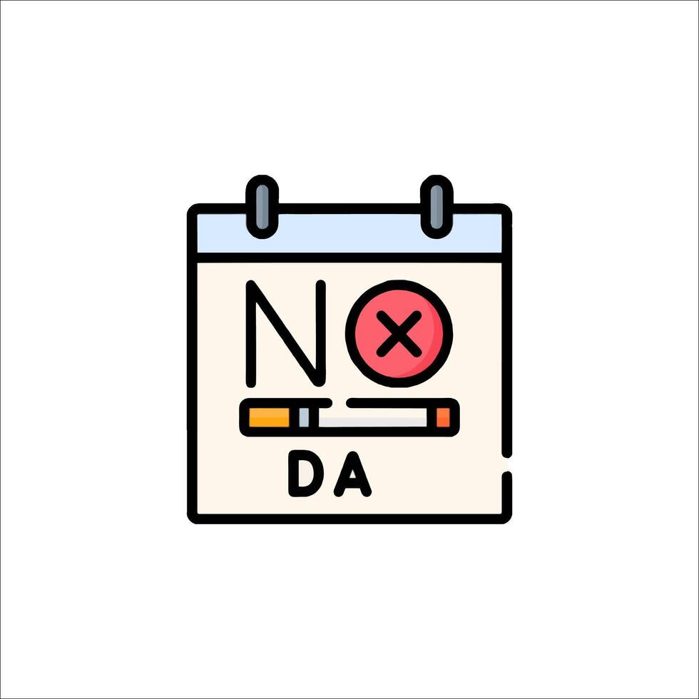 No daa calendar icon vector