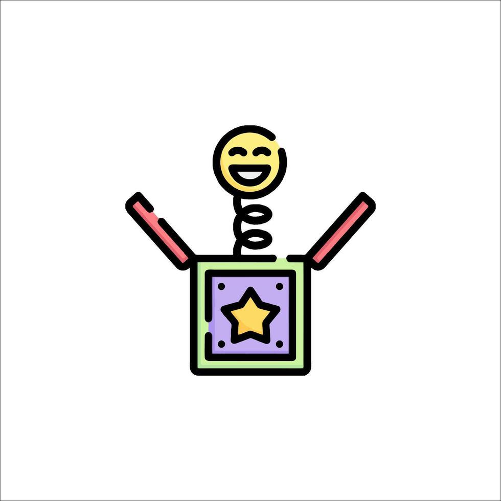 A robot with a smiley face and a star vector