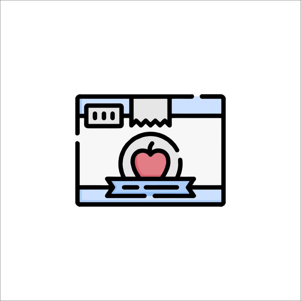 An apple icon on a white background vector