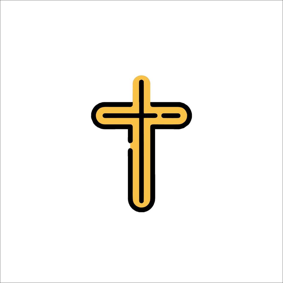 A cross icon on a white background vector