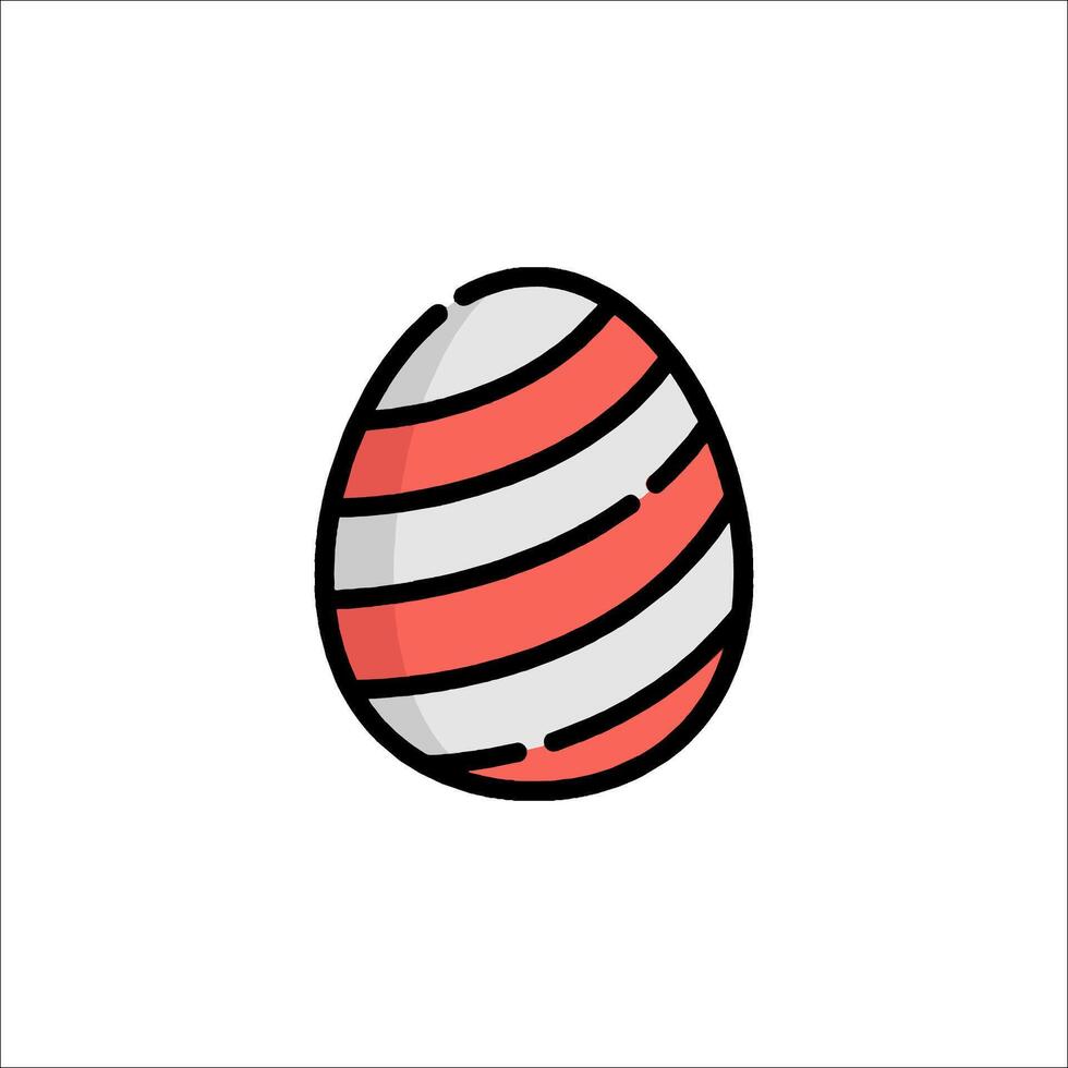 Easter egg icon illustration vector