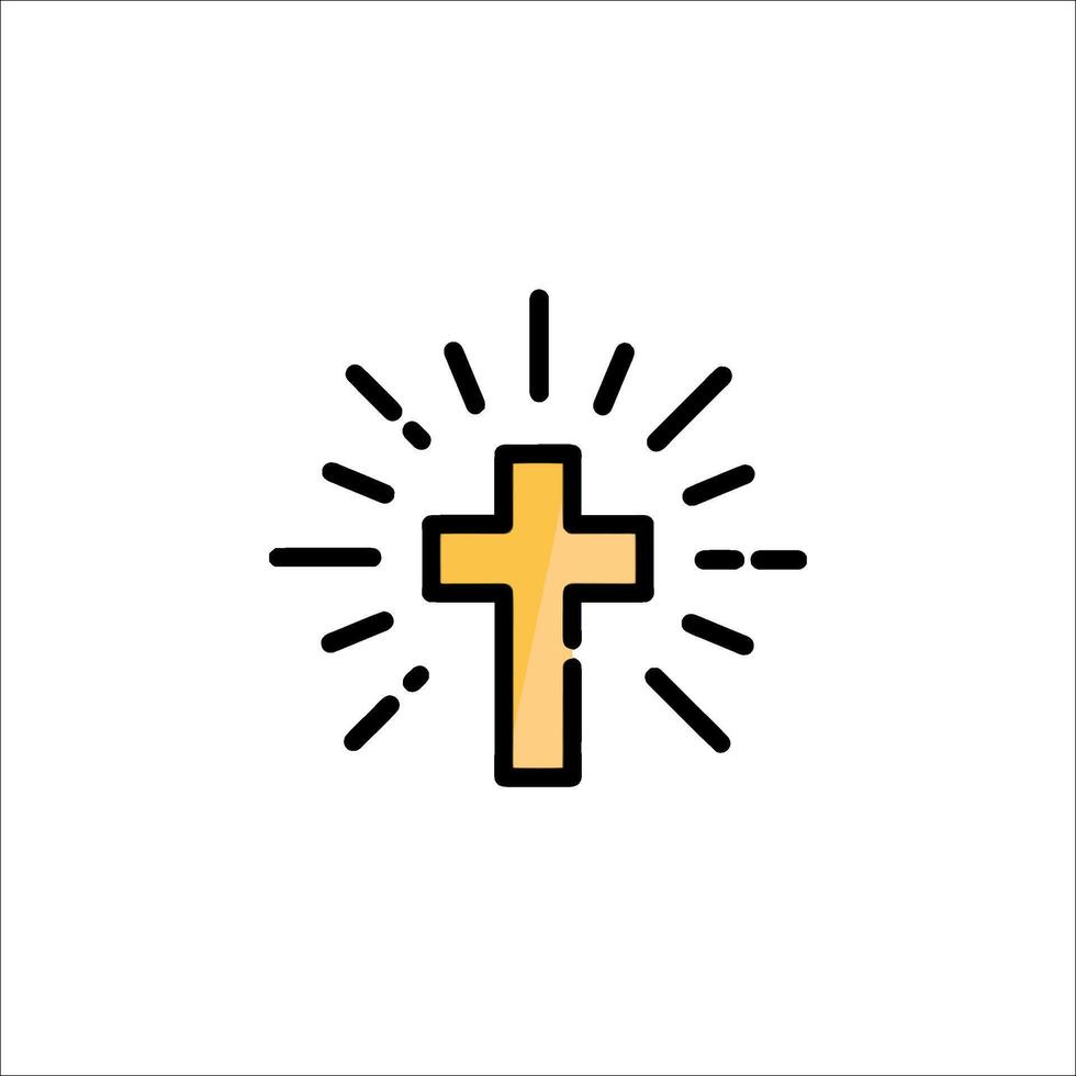 A cross icon on a white background vector