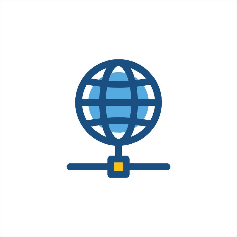 A globe icon on a white background vector