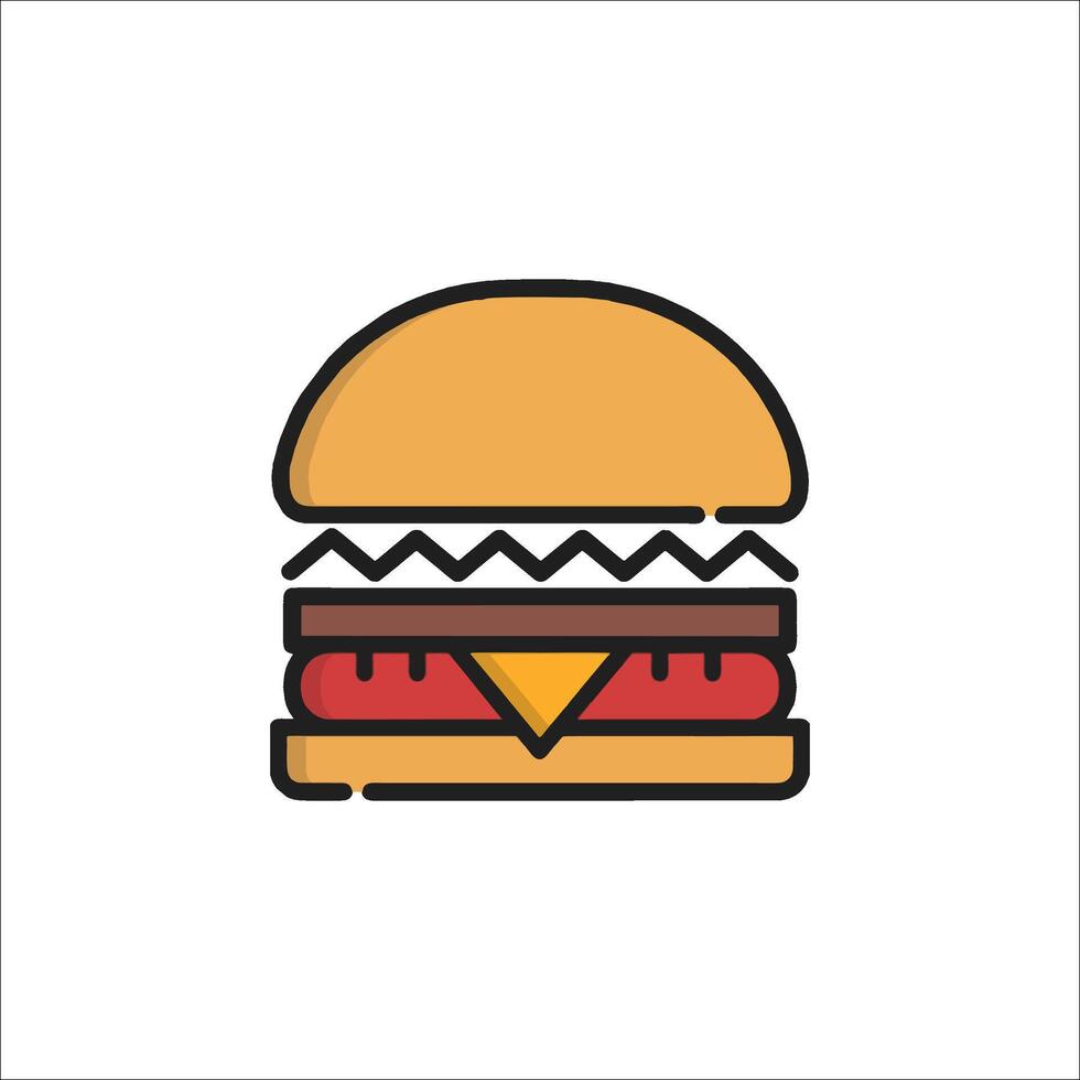 A hamburger icon on a white background vector