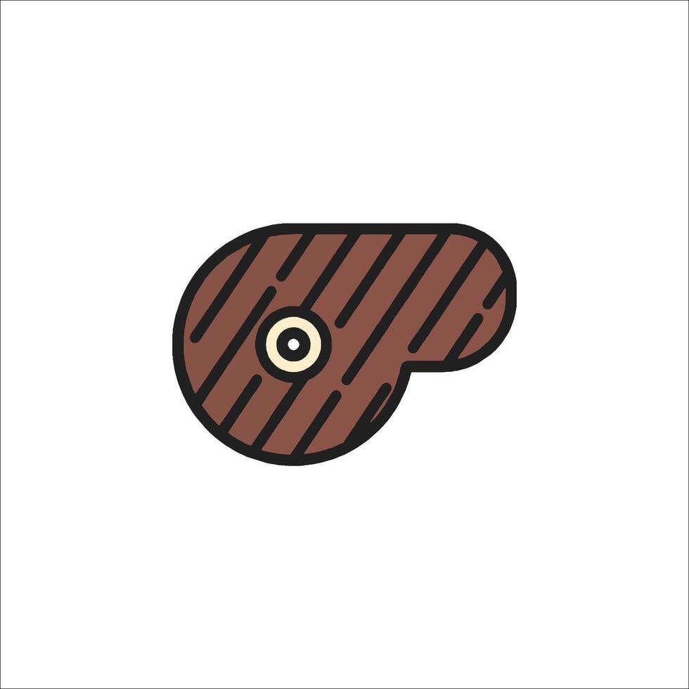 Meat icon, line icon, meat, meat, meat, meat, meat, meat, meat vector