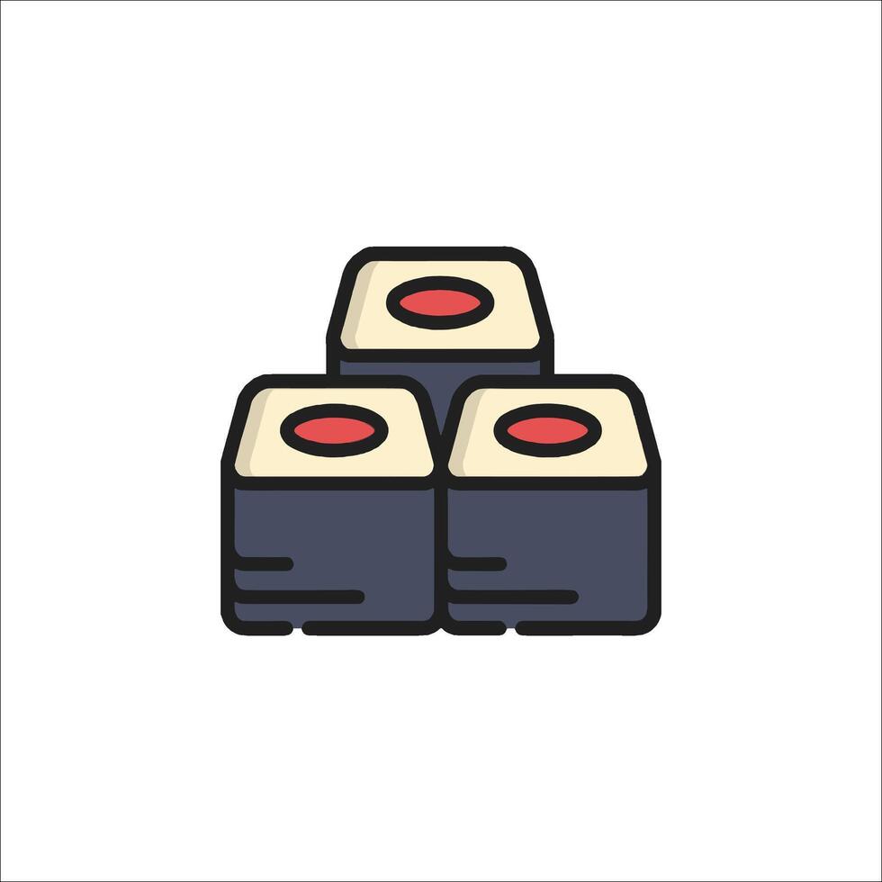 Sushi icon illustration vector