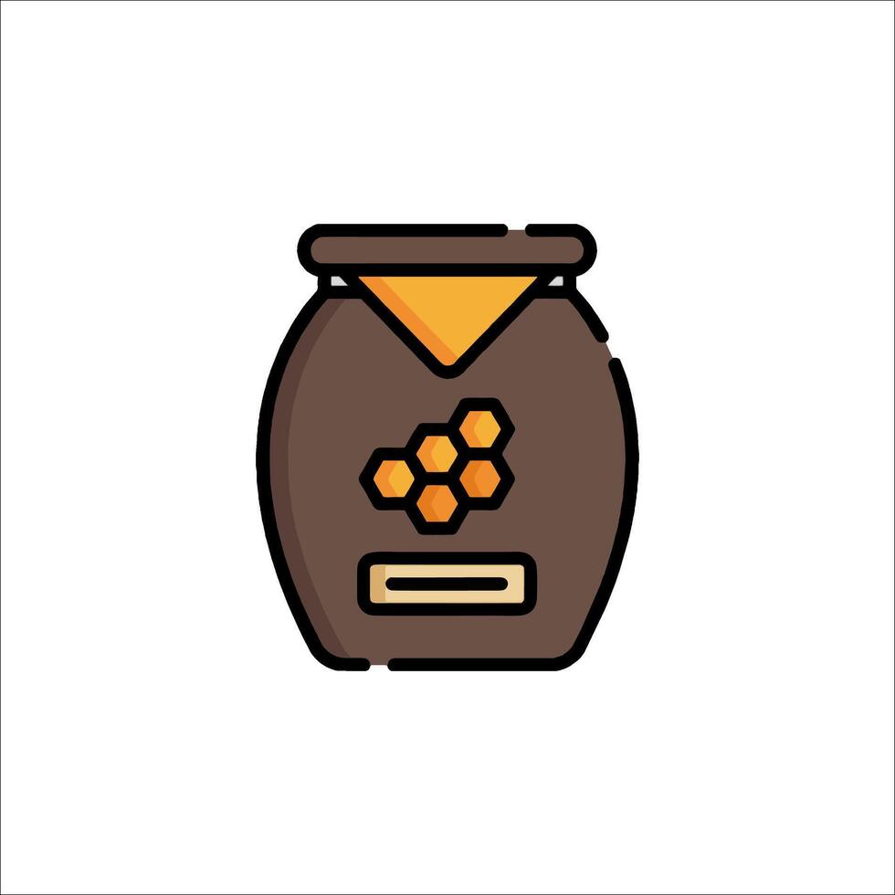 Honey jar icon illustration vector