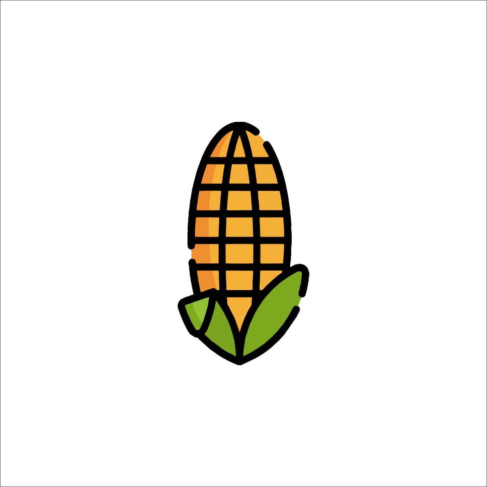 Corn icon on white background vector
