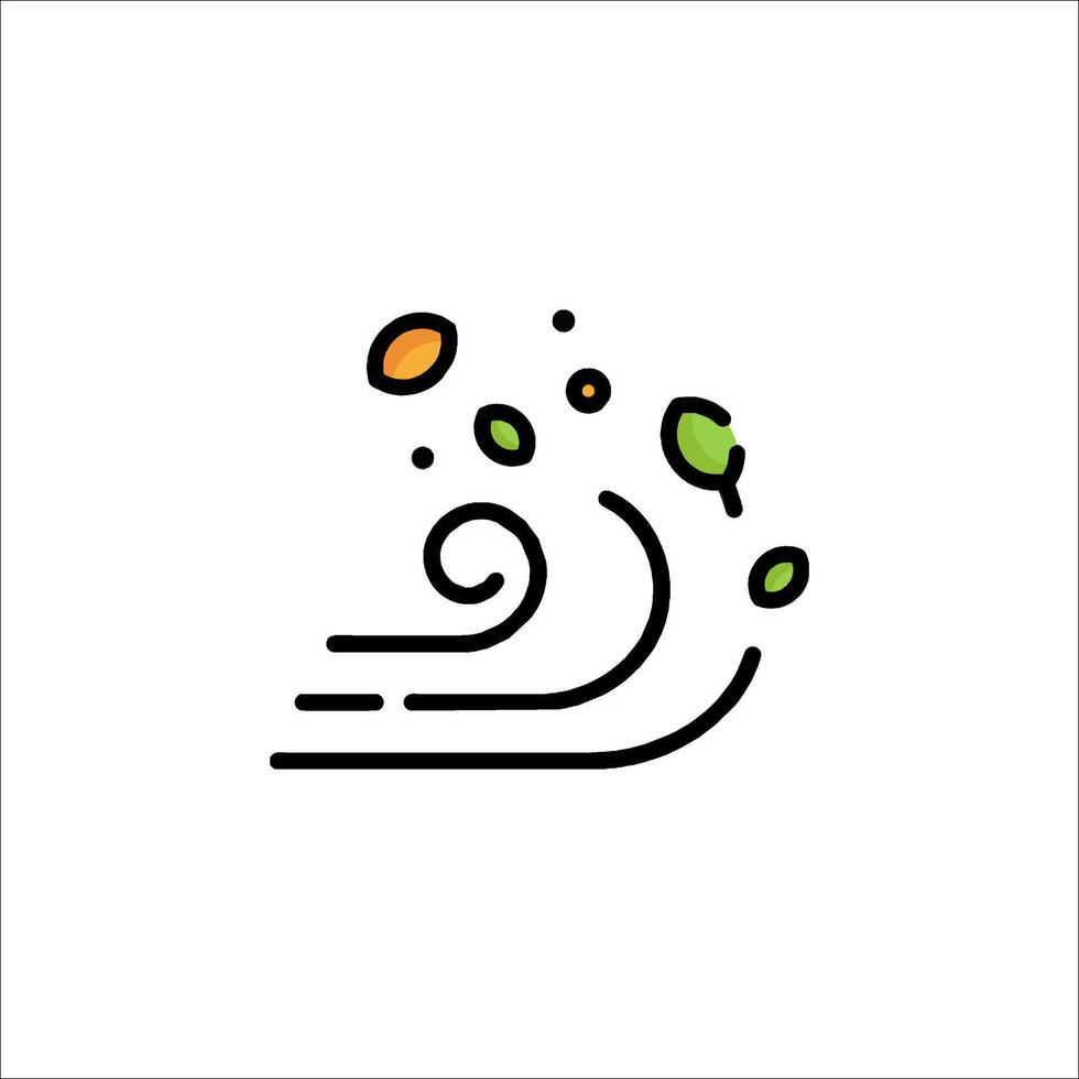 A wave with leaves and a wave coming out of it vector