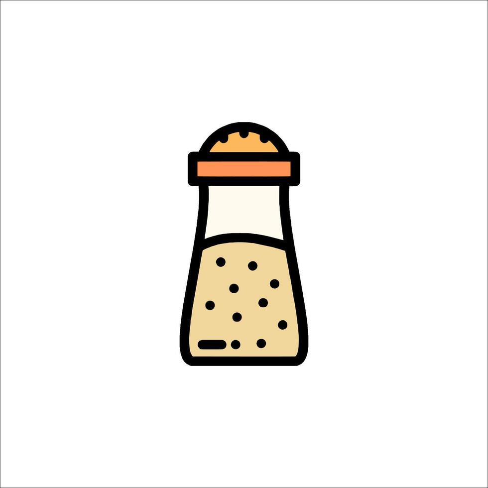 A salt shaker icon on a white background vector