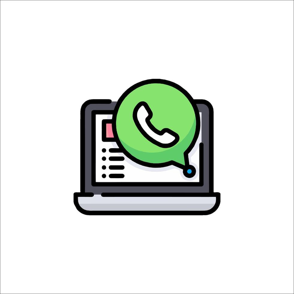 Whatsapp icon illustration vector