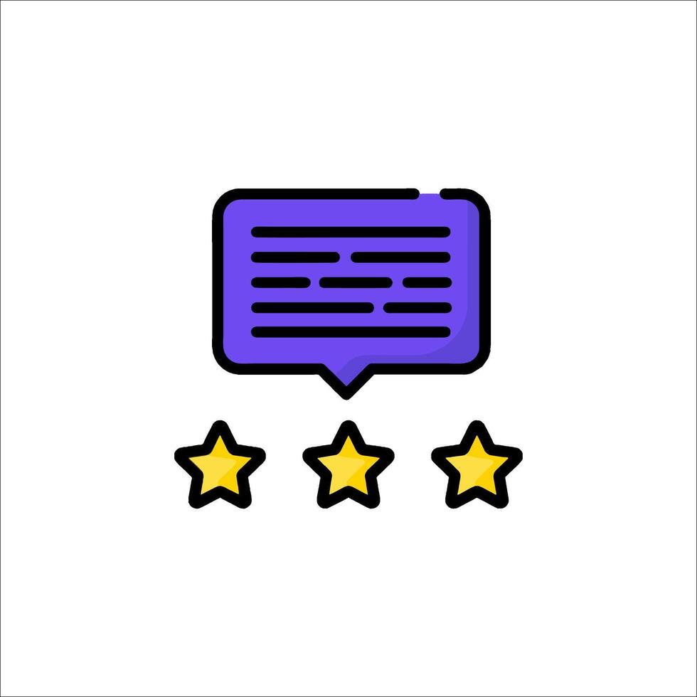 Five star rating icon illustration vector