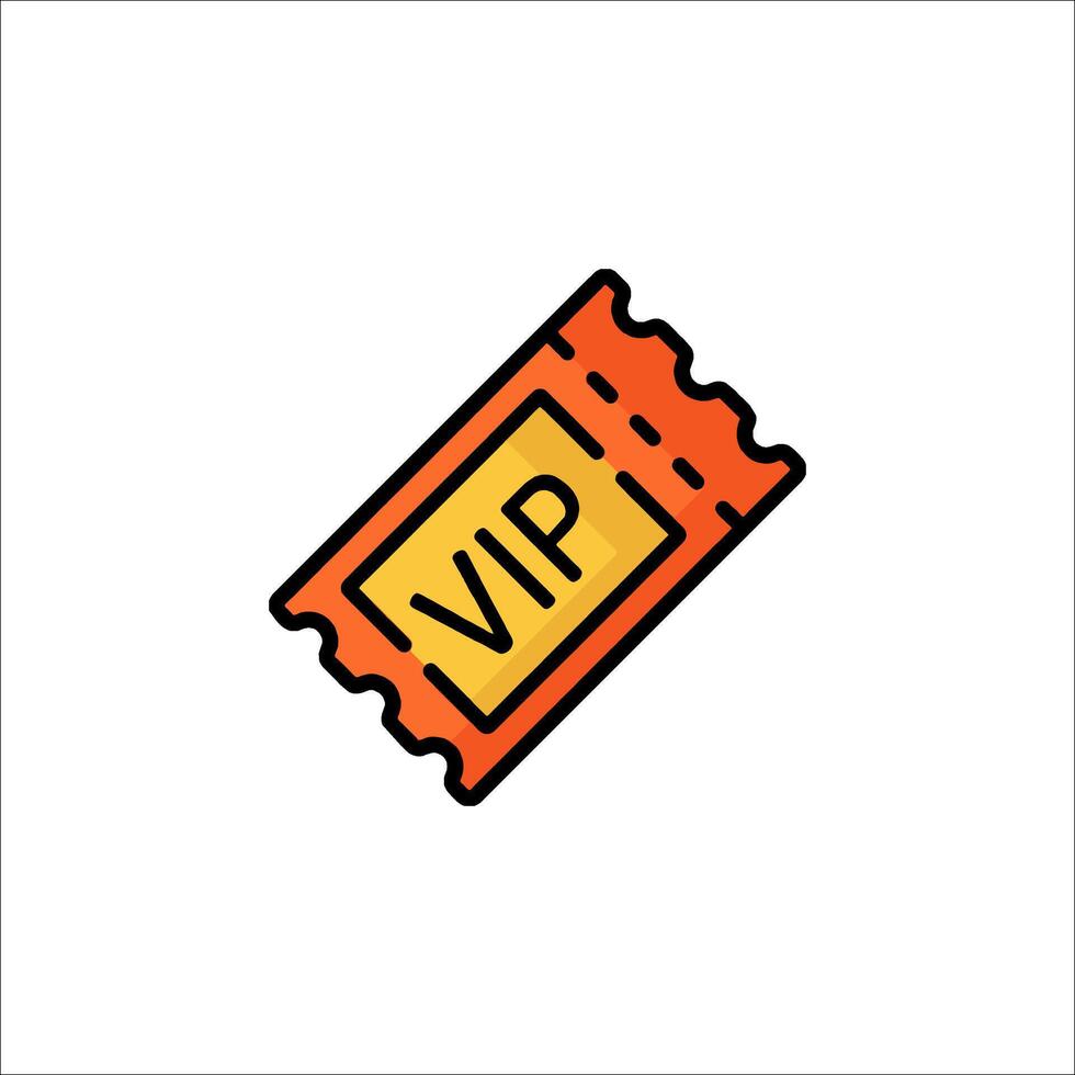 A vip ticket icon on a white background vector