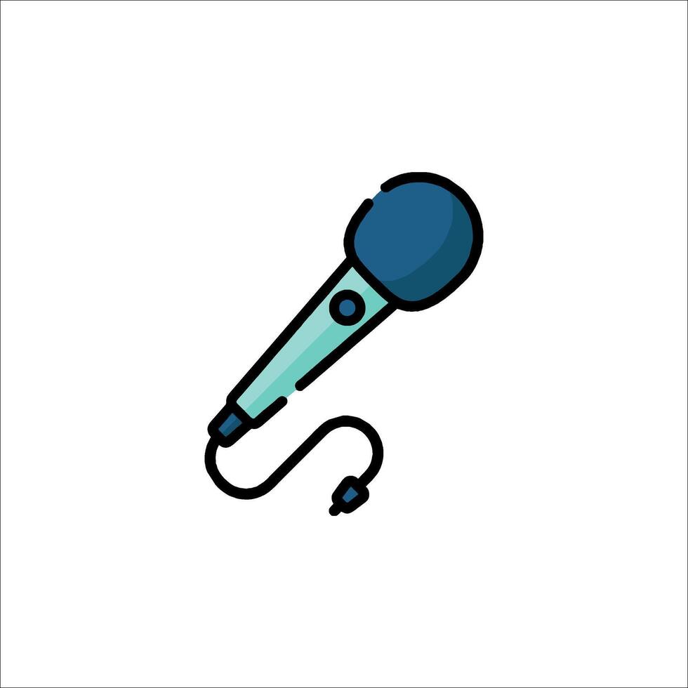 Microphone icon illustration vector