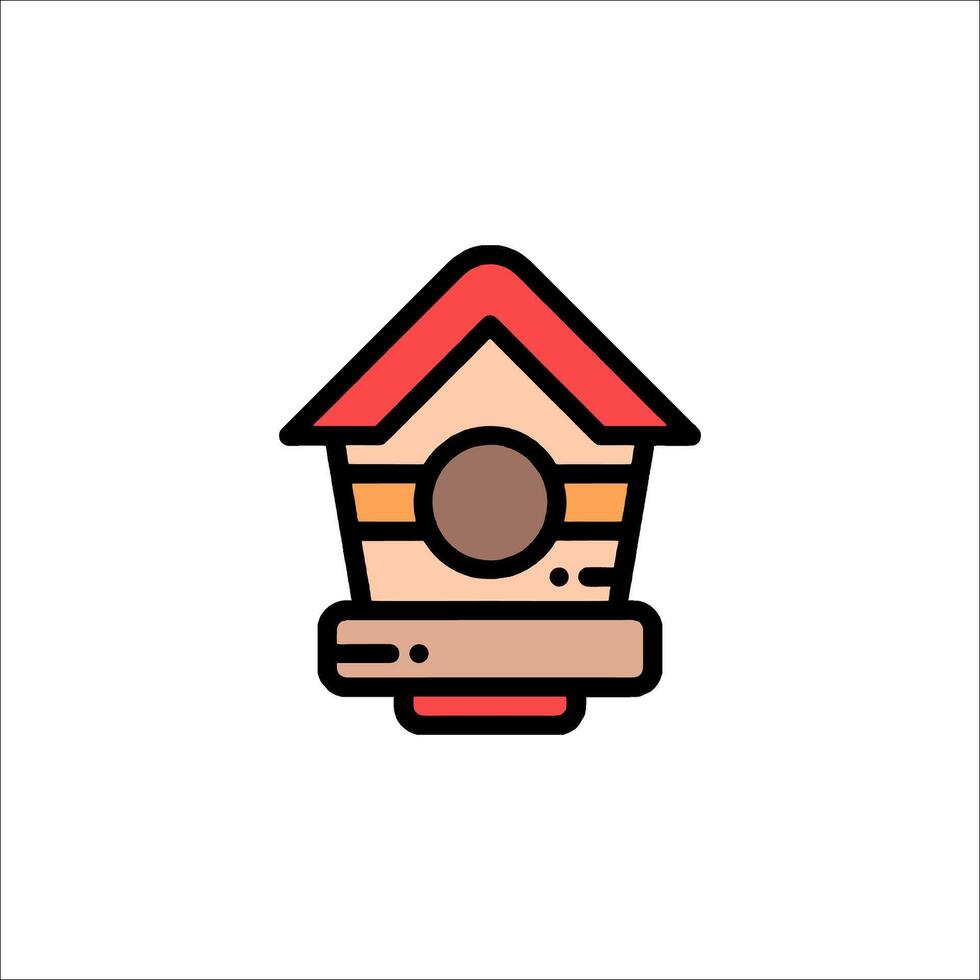 Birdhouse icon illustration vector