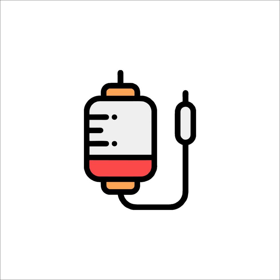 Blood bag icon illustration vector