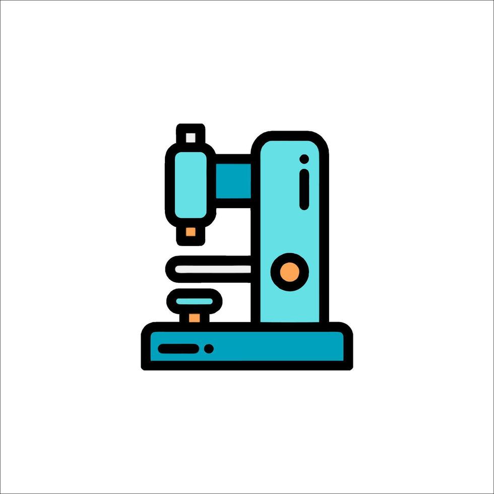 A microscope icon on a white background vector