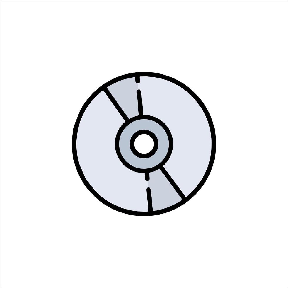 Cd icon illustration vector