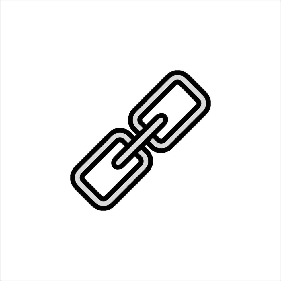 A link icon on a white background vector