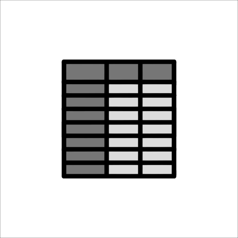A black and white icon of a calculator vector