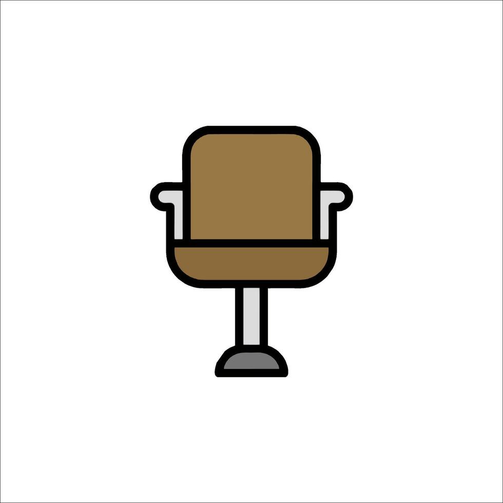 A chair icon on a white background vector
