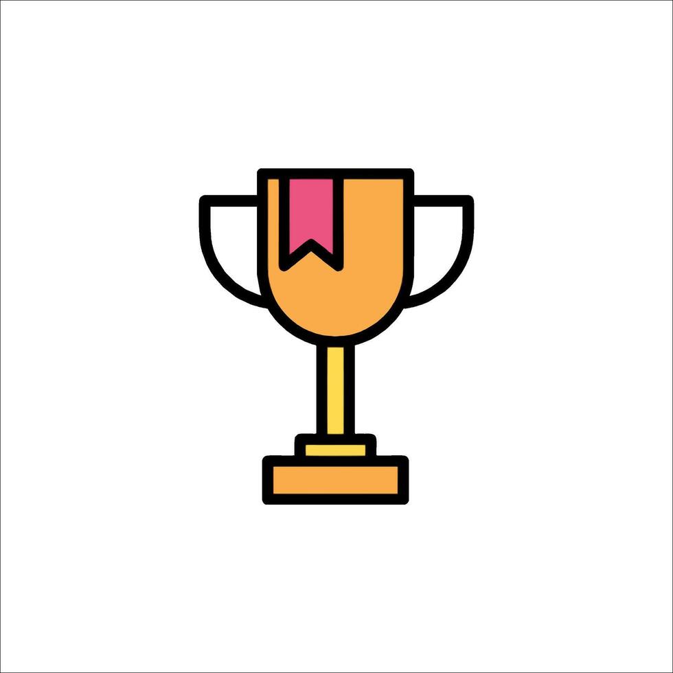 A trophy cup icon on a white background vector