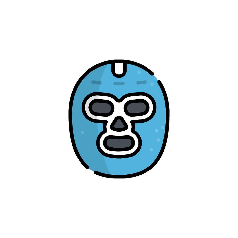Lucha mask icon in flat style vector