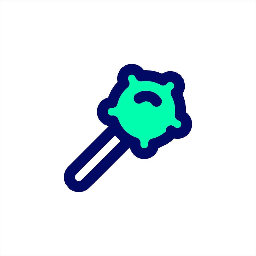 A green and blue toothbrush icon vector