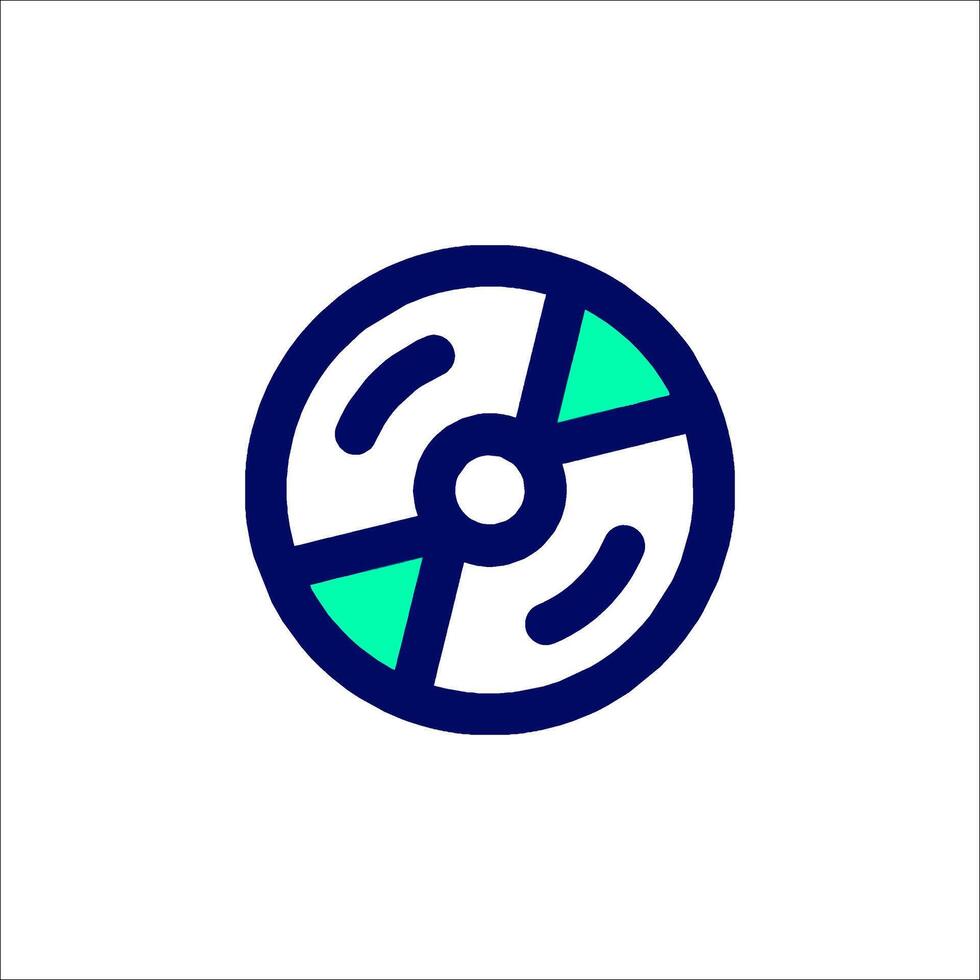 A logo for a music player vector