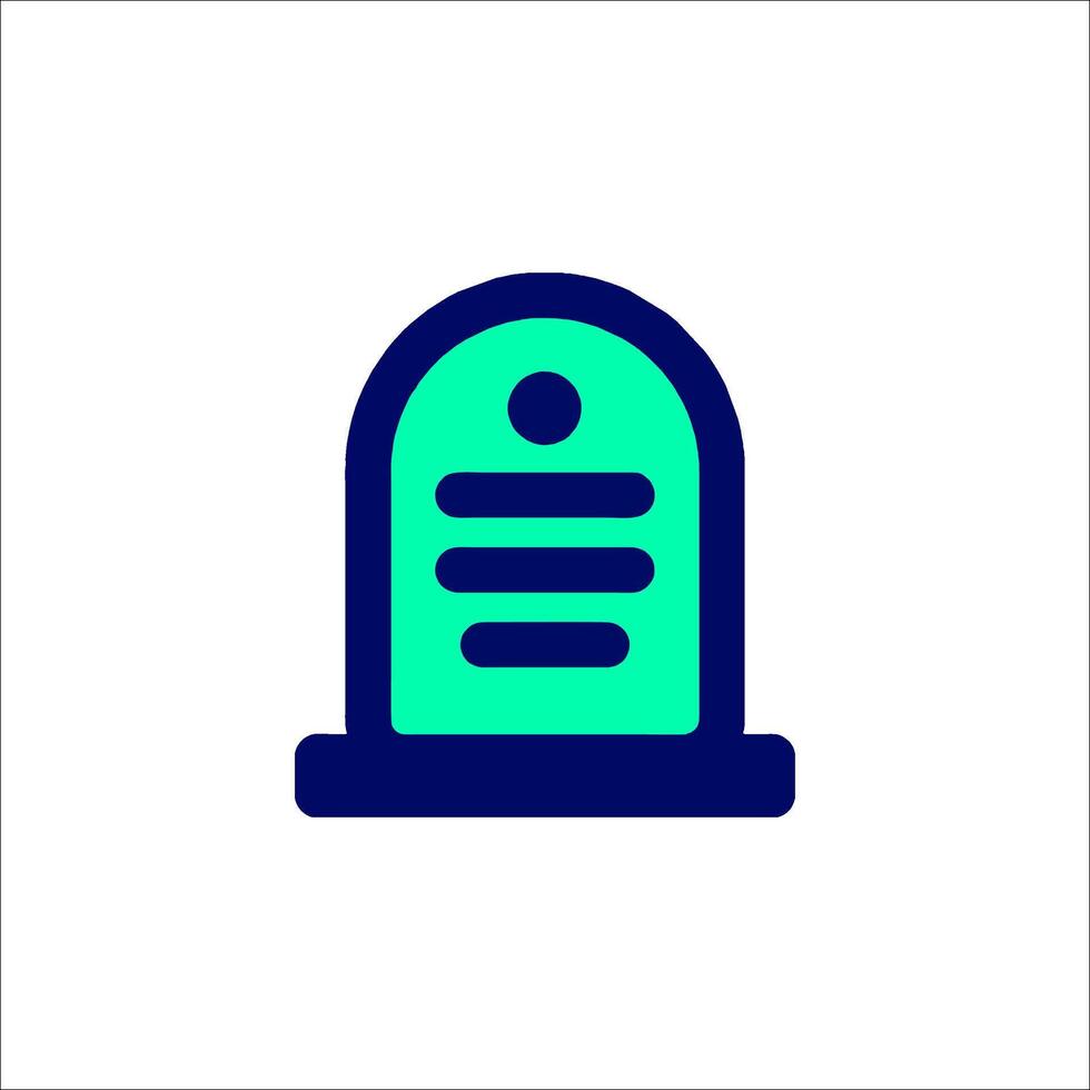 A tombstone icon on a white background vector
