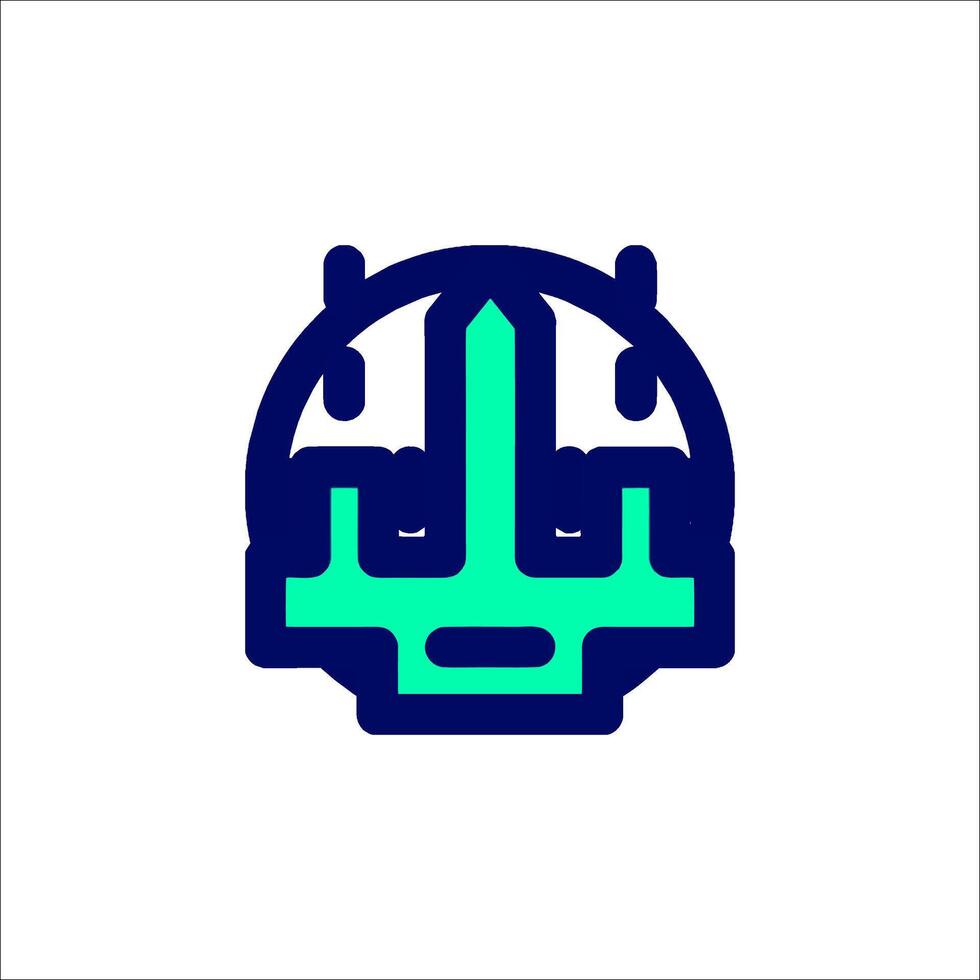 A logo for a company that makes helmets vector