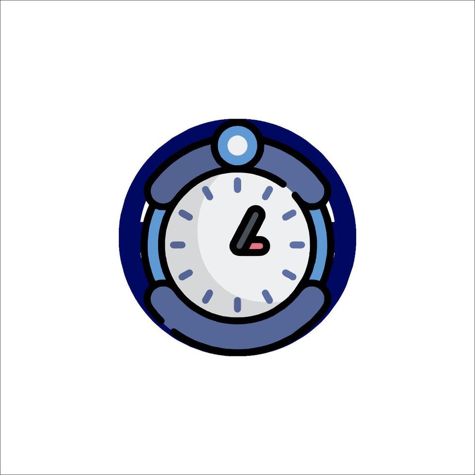 A clock icon on a white background vector