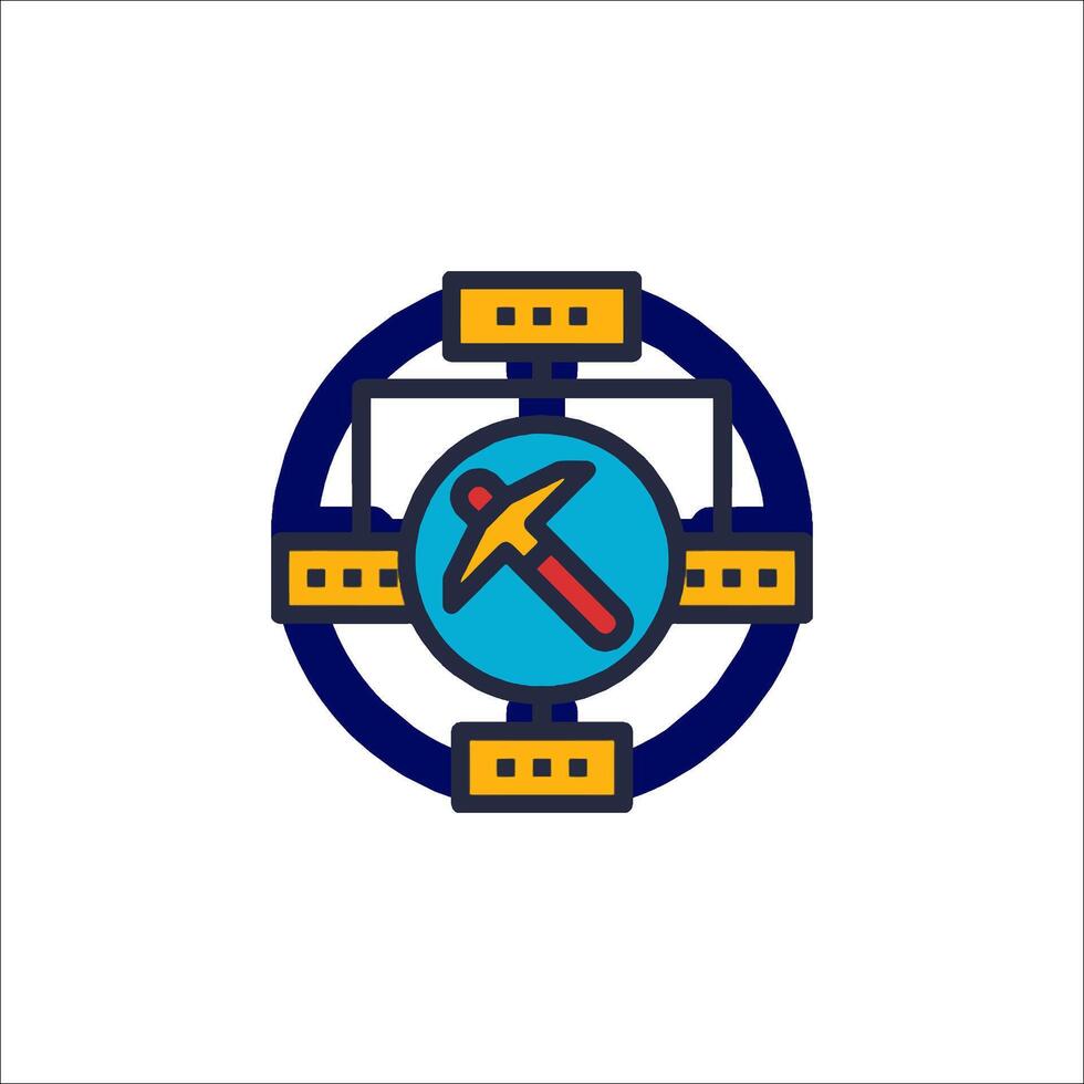 A logo for a company that makes computer parts vector