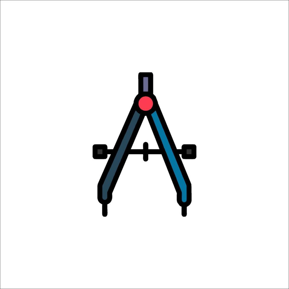 A blue and red cross on a white background vector