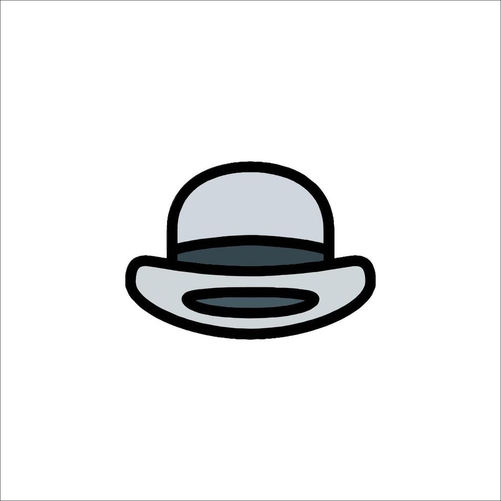 A hat icon on a white background vector
