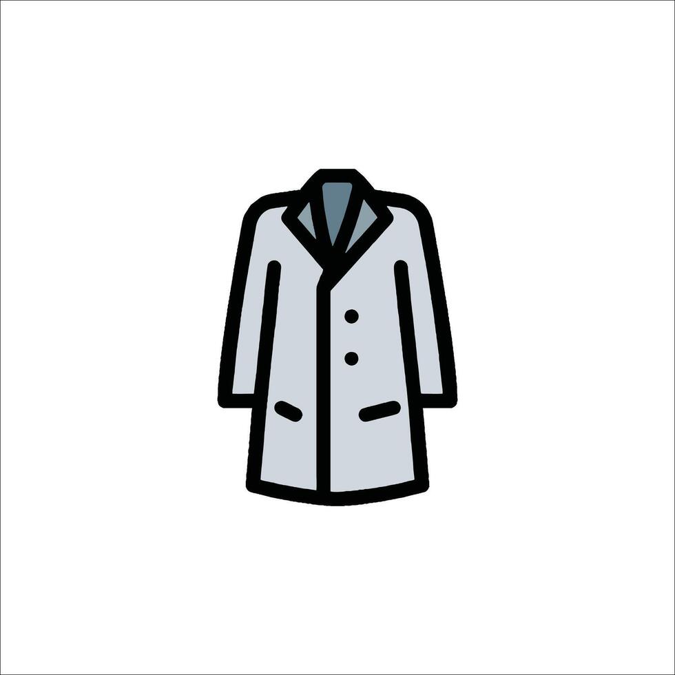 A coat icon on a white background vector