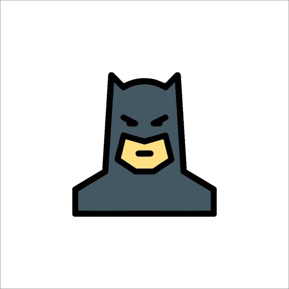 Batman icon on white background vector