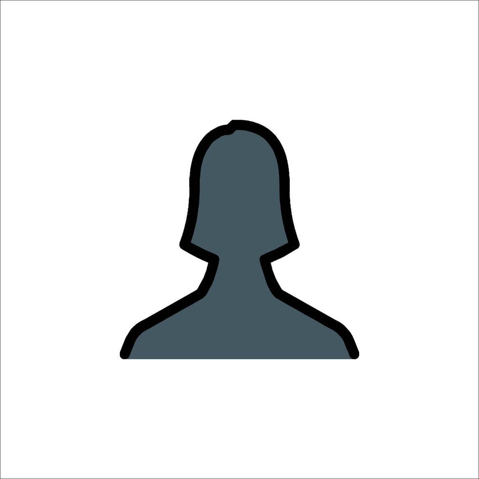 A person avatar icon on a white background vector