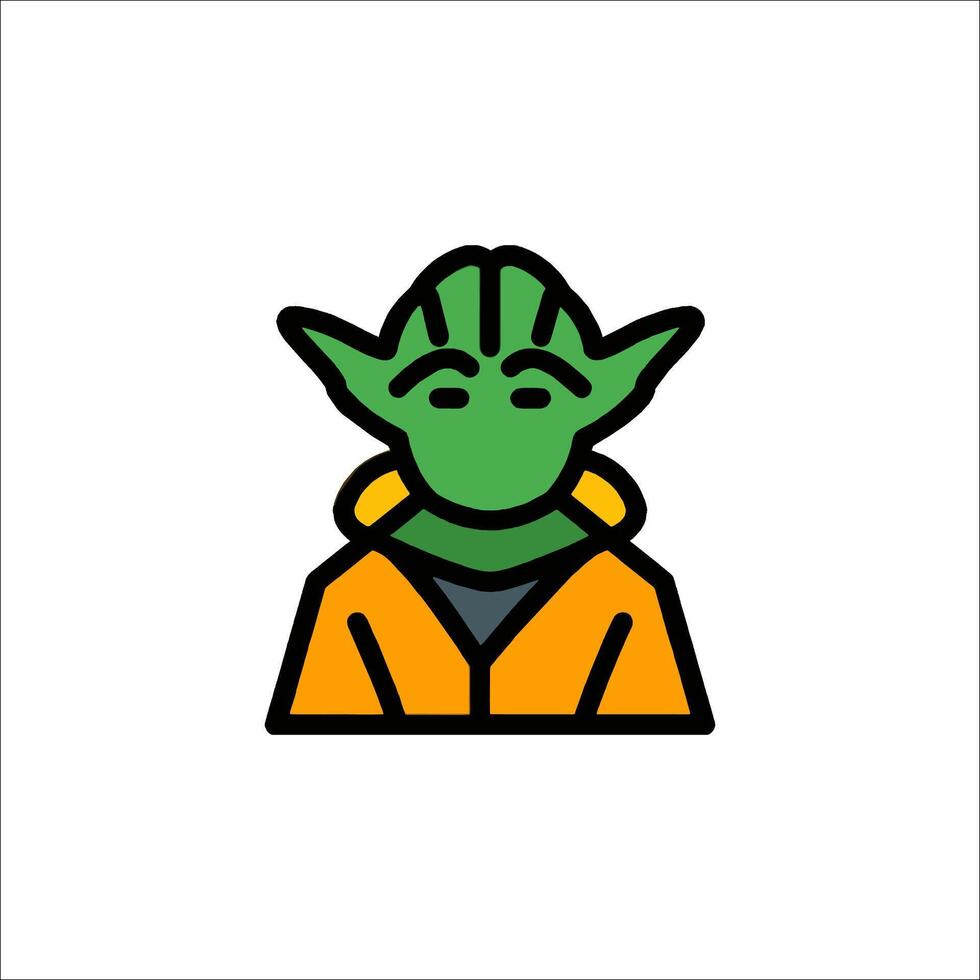 Yoda icon illustration vector
