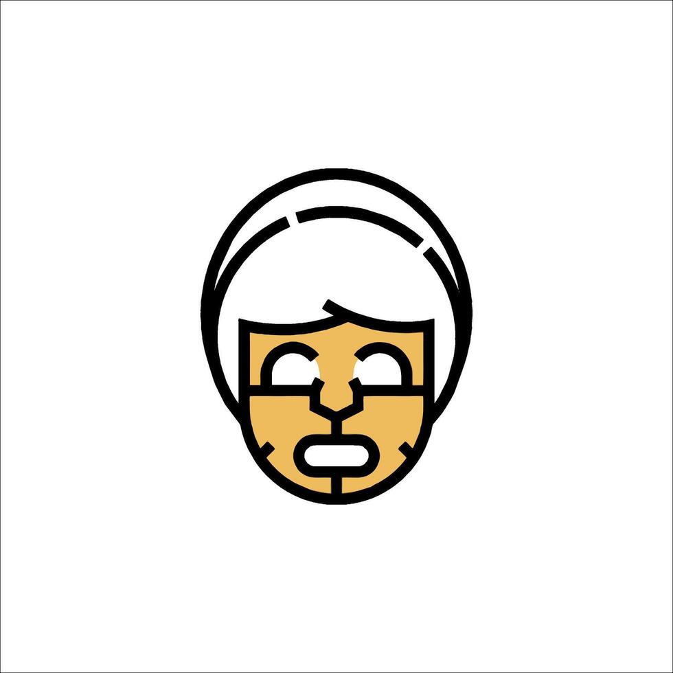 A woman with a mask on her face vector