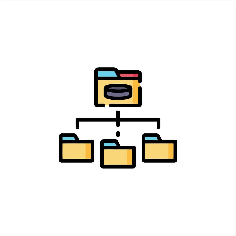 File system icon illustration vector