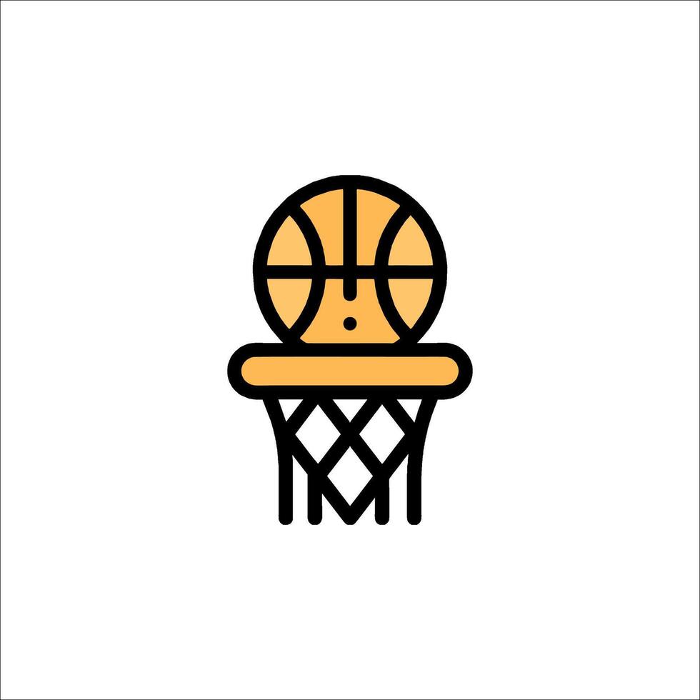 Basketball icon illustration vector